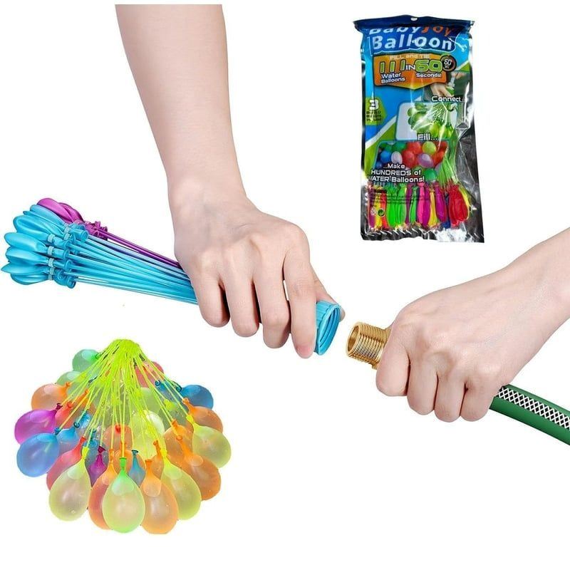 Ramillete de globos de agua magicas set de 37 pcs